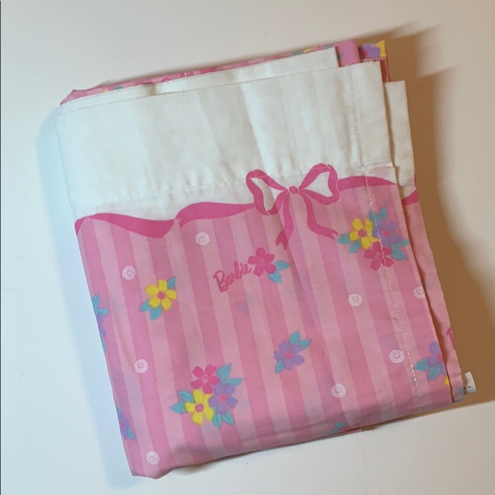 Barbie 1997 Twin Flat Sheet - New